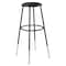 National Public Seating Blk Vinyl Stool, 31-39"H, Welded Tube Leg 6430H-10 - alternate 1